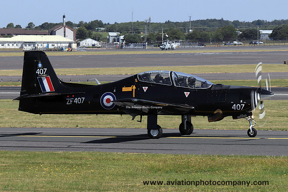 RAF 1 FTS Short Tucano T.1 ZF407 at Prestwick (2019)
