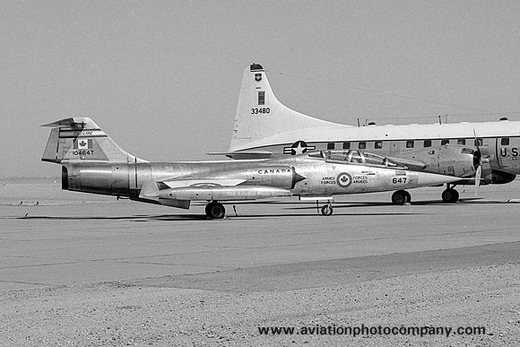 Canadian Air Force Cold Lake Lockheed CF-104D Starfighter 104647 (1973)