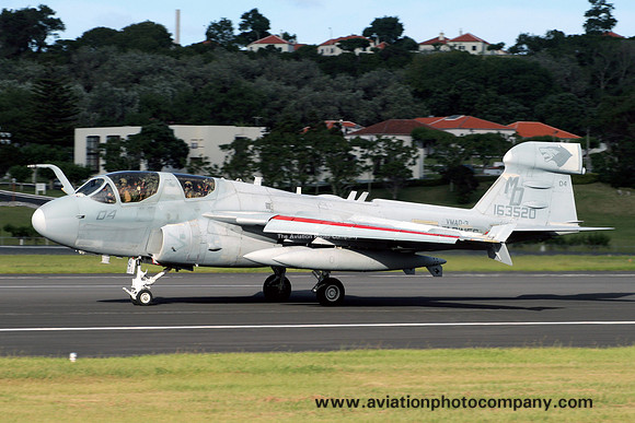 US Marines VMAQ-3 Grumman EA-6B Prowler 163520/MD-04 at Lajes (2009)