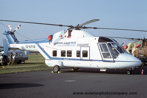 Westland WG-30 Executive G-EFIS at Farnborough (1984)