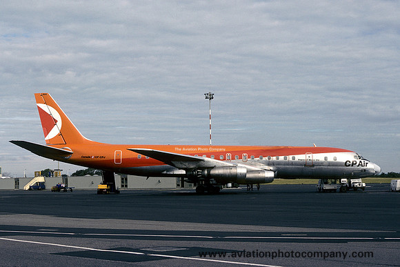 CP Air Douglas DC-8-43 CF-CPJ at Newcastle (1977)
