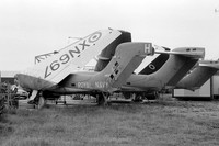 Royal Navy De Havilland Sea Vixen FAW.2 XN697 stored at Hurn