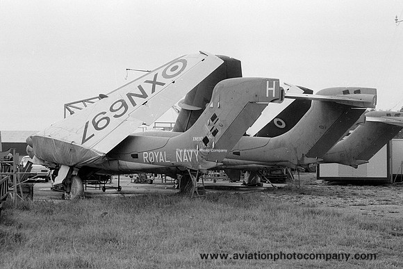 Royal Navy De Havilland Sea Vixen FAW.2 XN697 stored at Hurn