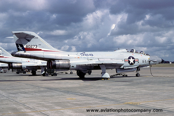 USAF Texas ANG 111 FIS McDonnell F-101B Voodoo 58-0273 (1979)
