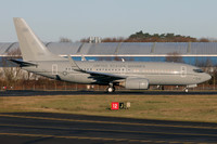 US Marines VMR-1 Boeing C-40A Clipper 170041 at Prestwick (2025)