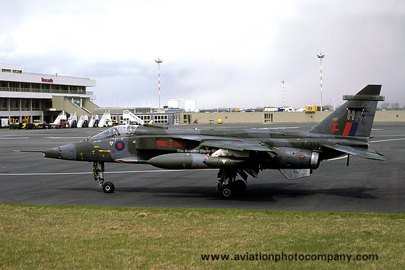 RAF 41 Squadron Sepecat Jaguar GR.1 XZ355/G at Newcastle IAP (1979)