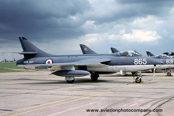 Royal Navy FRADU Hawker Hunter GA.11 XF977/865 (1979)