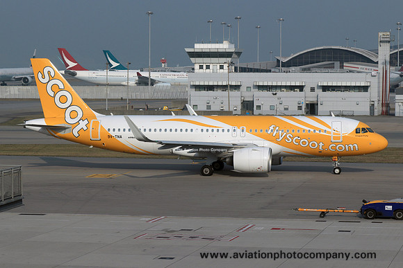 Scoot Airbus A320-271N 9V-TNA at Hong Kong IAP (2019)