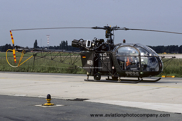 German Army 7 PGD Sud Alouette II 75+26 (1981)