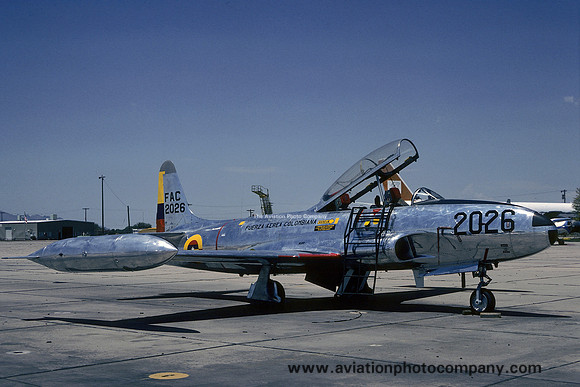 Colombian Air Force Lockheed T-33A Shooting Star FAC2026 (1978)