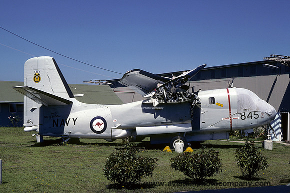 Royal Australian Navy 816 Squadron Grumman S-2G Tracker N12-153600 displayed at Nowra (1982)