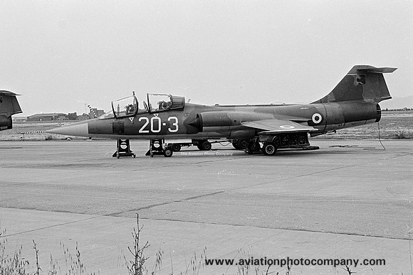 Italian Air Force 20 Gruppo Lockheed TF-104G Starfighter MM54228/20-3