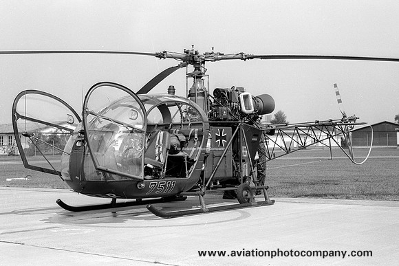 German Army HFWS Sud Alouette II 75+11 (1981)