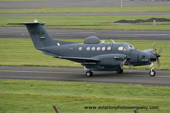 US Army Beech 300LW Super King Air (MC-12W) N914JA at Prestwick (2009)