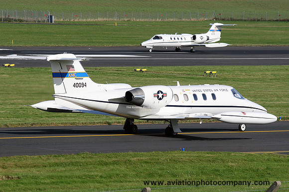 USAF 375 AW Learjet C-21A 84-0094 at Prestwick (2009)