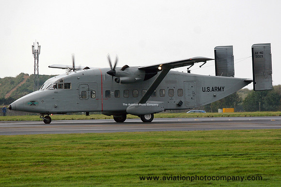 US Army Alaska ArNG Short C-23B Sherpa 93-1329 at Prestwick (2009)