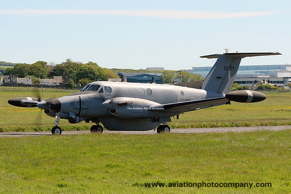US Army Beech RC-12D Guardrail 80-23377 at Prestwick (2009)