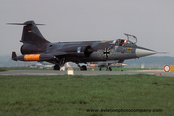 German Air Force JBG34 Lockheed F-104G Starfighter 20+50 (1984)