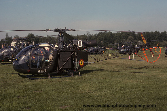 Belgian Army Sud Alouette II A20 (1979)