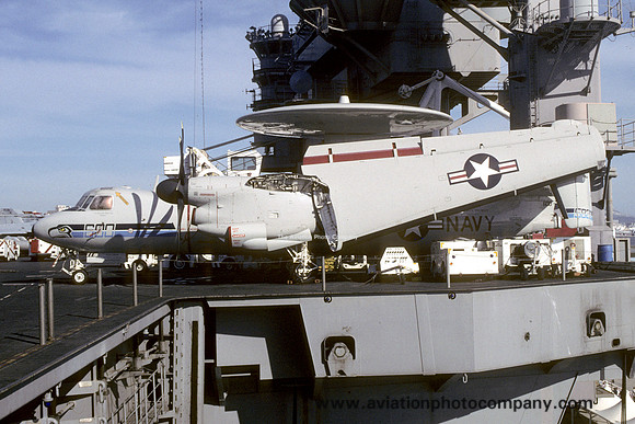 US Navy VAW-126 Grumman E-2C Hawkeye 165826/AC-600 on board USS Harry S Truman (2008)