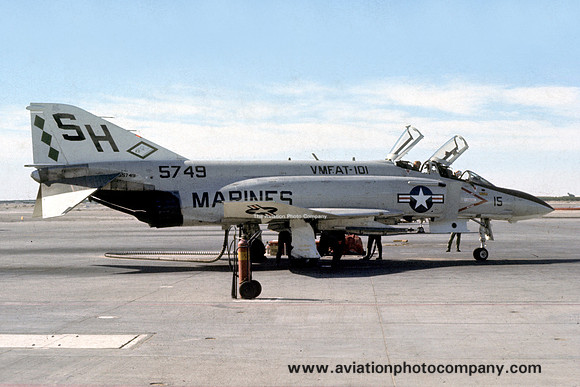 US Marines VMFAT-101 McDonnell F-4J Phantom 155749/SH-15 (1976)