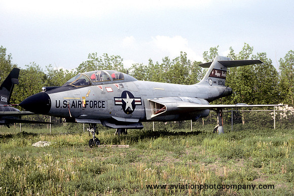 USAF North Dakota ANG McDonnell F-101B Voodoo 58-0341 displayed at Fargo (1978)