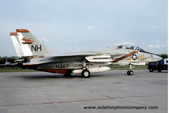 US Navy VF-114 Grumman F-14A Tomcat 159870/NH-111 at Fargo (1978)
