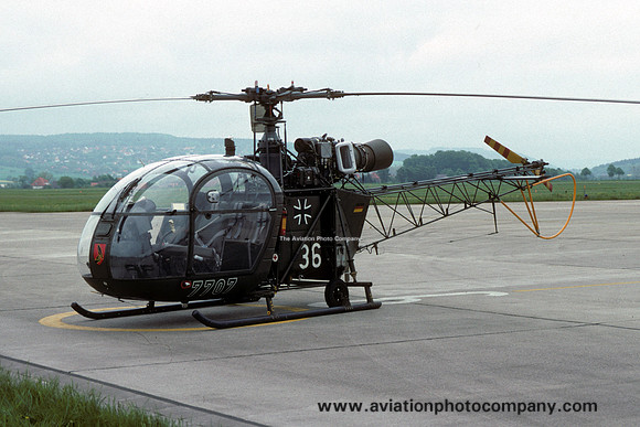 German Army HFWS Sud Alouette II 77+07 (1993)
