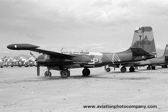 USAF 606 SOS Douglas B-26K Invader 64-17660/TA at MASDC Davis Monthan (1971)