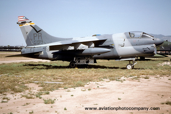 USAF Puerto Rico ANG LTV A-7D Corsair 69-6199/PR at AMARC Davis Monthan (1992)