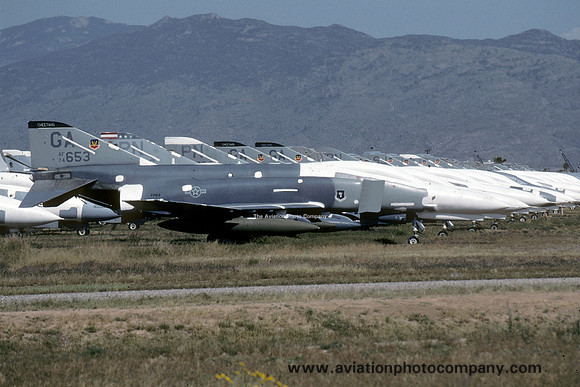 USAF 35 TFW 21 TFTS McDonnell F-4E Phantom 74-0653/GA at AMARC Davis Monthan (1992)