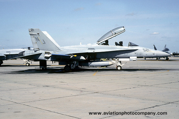 US Navy VFA-125 McDonnell Douglas F/A-18D Hornet 164611/NJ-521 (1992)
