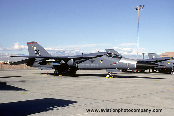 USAF 27 FW 523 FS GD F-111F Aardvark 70-2408/CC at Nellis AFB (1993)