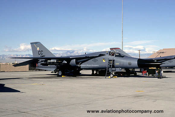 USAF 27 FW 523 FS GD F-111F Aardvark 71-0885/CC at Nellis AFB (1993)