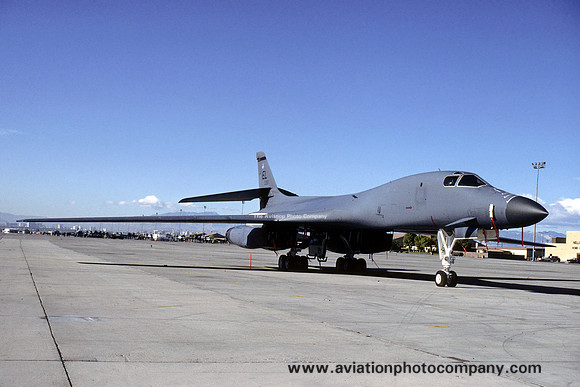 USAF 28 BW Rockwell B-1B Lancer 86-0093/EL at Nellis AFB (1993)