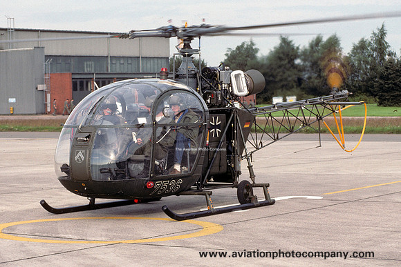 German Army HFR36 Sud Alouette II 75+36 (1995)