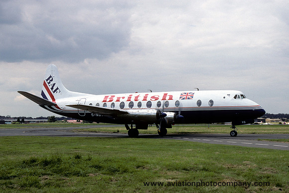 BAF British Air Ferries Vickers Viscount G-AOYG (1988)