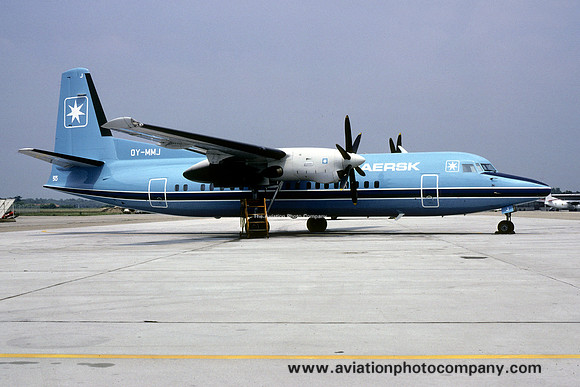 Maersk Air Fokker F-50 OY-MMJ (1988)