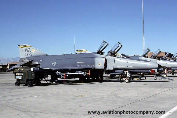 USAF 57 FW 561 FS McDonnell F-4G Phantom 69-7579/WA at Nellis AFB (1993)