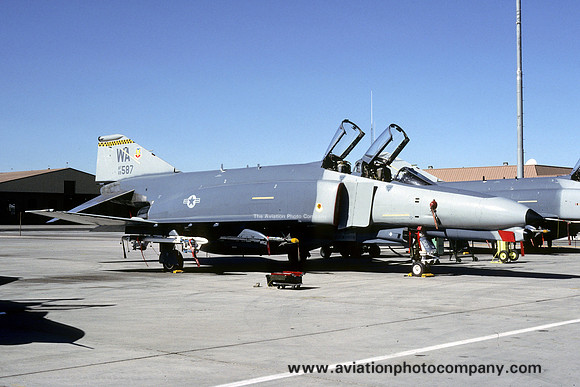 USAF 57 FW 561 FS McDonnell F-4G Phantom 69-7587/WA at Nellis AFB (1993)