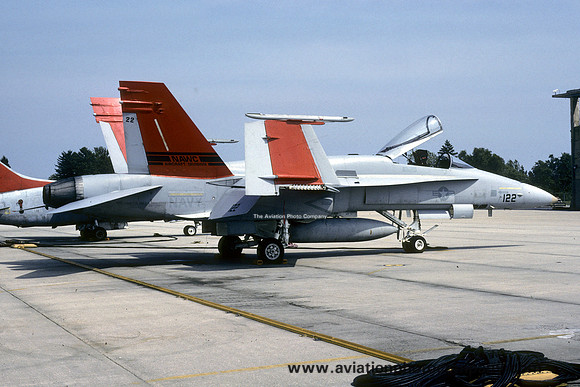 US Navy NAWC McDonnell Douglas F/A-18A Hornet 161367/122 at NAS Patuxent River (1993)