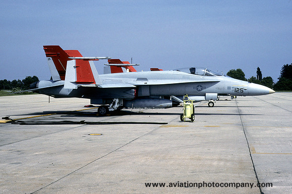 US Navy NAWC McDonnell Douglas F/A-18A Hornet 161709/125 at NAS Patuxent River (1993)