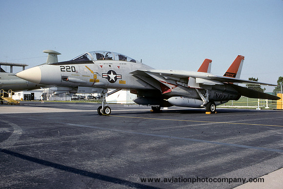US Navy NAWC Grumman F-14D Tomcat 161623/220 at NAS Patuxent River (1993)