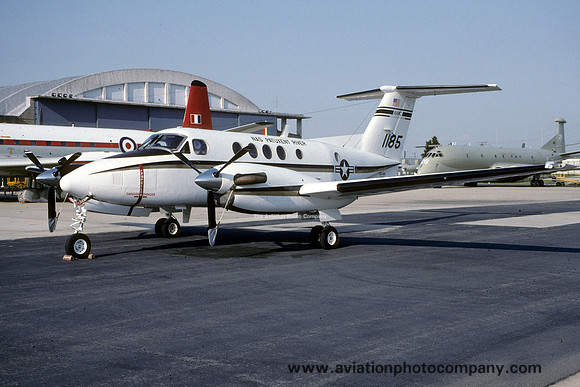 US Navy NAWC Beech UC-12B Huron 161185 at NAS Patuxent River (1993)
