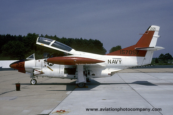 US Navy NAWC North American T-2C Buckeye 157057/221 at NAS Patuxent River (1993)