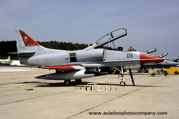 US Navy USNTPS Douglas TA-4J Skyhawk 158126/05 at NAS Patuxent River (1993)