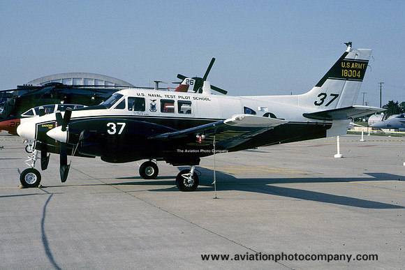 US Army USNTPS Beech U-21A Ute 66-18004 at NAS Patuxent River (1993)