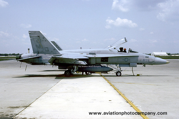 US Marines VMFA-321 McDonnell Douglas F/A-18A Hornet 161974/MG_02 (1993)