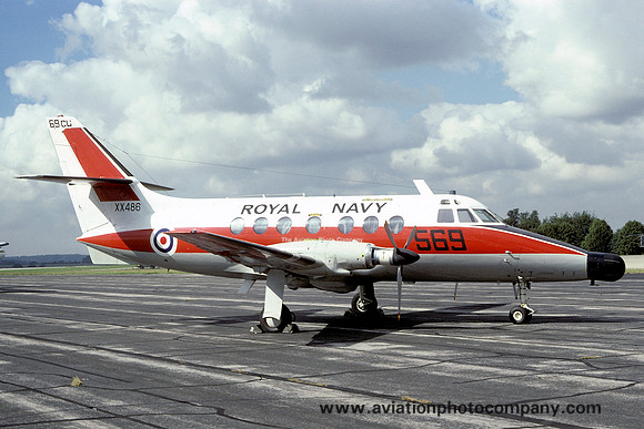 Royal Navy 750 Squadron Scottish Aviation Jetstream T.2 at RNAS Culdrose (1979)