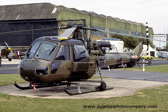 Army Air Corps Westland Scout AH.1 XW280 at Middle Wallop (1979)